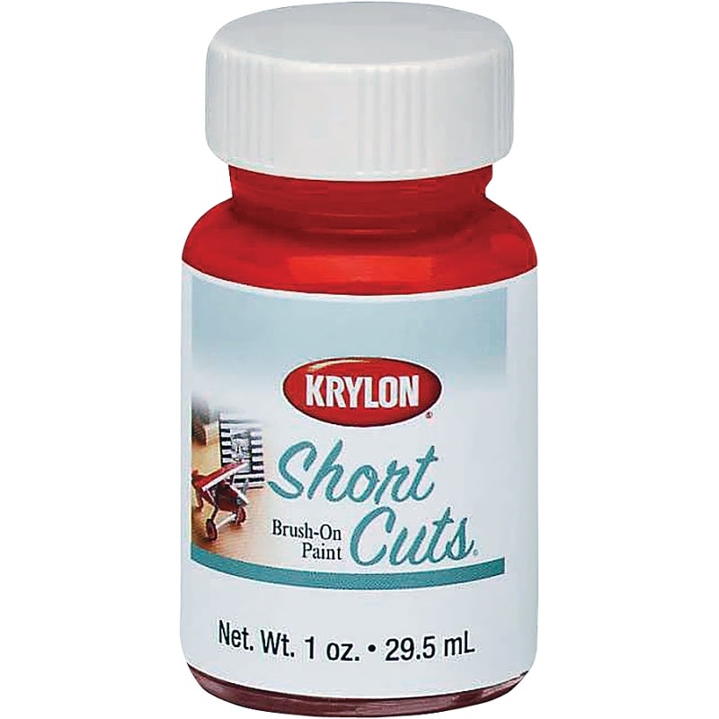 Krylon KSCB005 Craft Enamel Paint, High-Gloss, Red Pepper, 1 oz, Bottle, Pack of 6