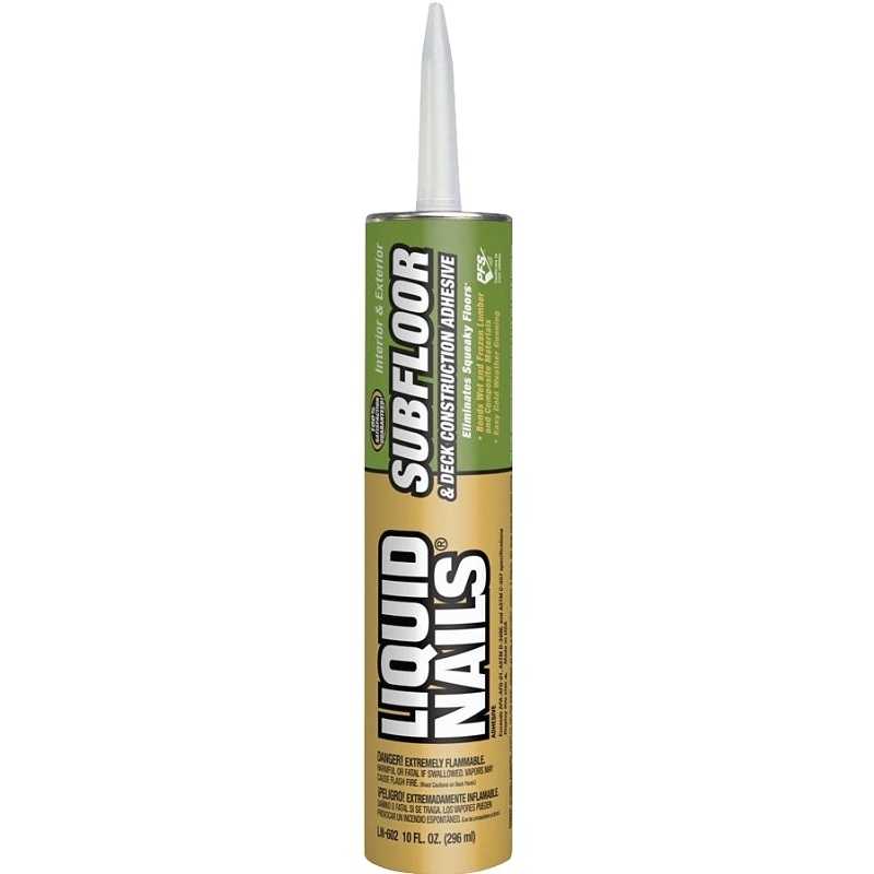 Liquid Nails LN-902 Construction Adhesive, White, 10 oz Cartridge, Pack of 24