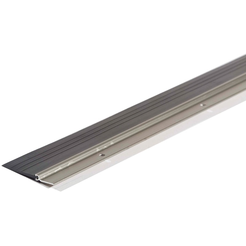 M-D 25718 Door Sweep, 48 in L, 2-1/4 in W, Aluminum Flange, Vinyl Insert