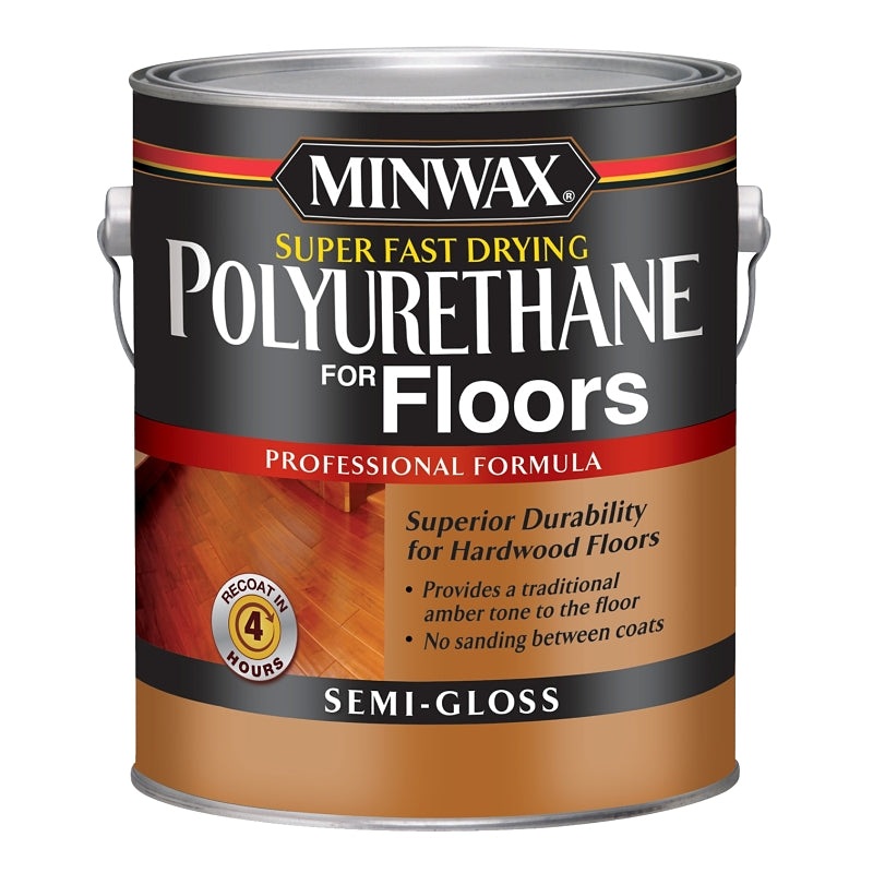 Minwax 130210000 Polyurethane, Oil Base, Clear, Semi-Gloss, Liquid, 1 gal Can, 0.89 Specific Gravity, Pack of 2