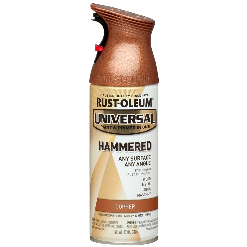 Rust-Oleum 247567 Hammered Spray Paint, Hammered, Copper, 12 oz, Can