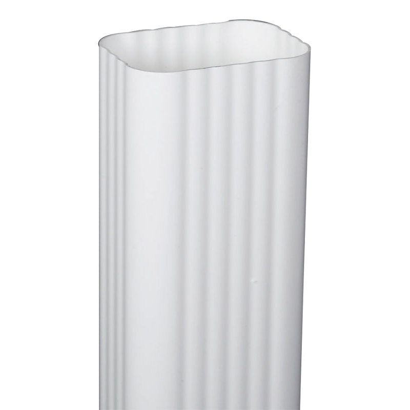 Amerimax M0593 Roofing Gutter, 10 ft L, 3 in W, Vinyl, Traditional White, Pack of 6