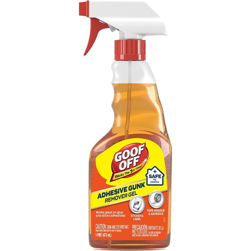 Goof Off FG796 Adhesive Gunk Remover, Gel, Citrus, 16 oz