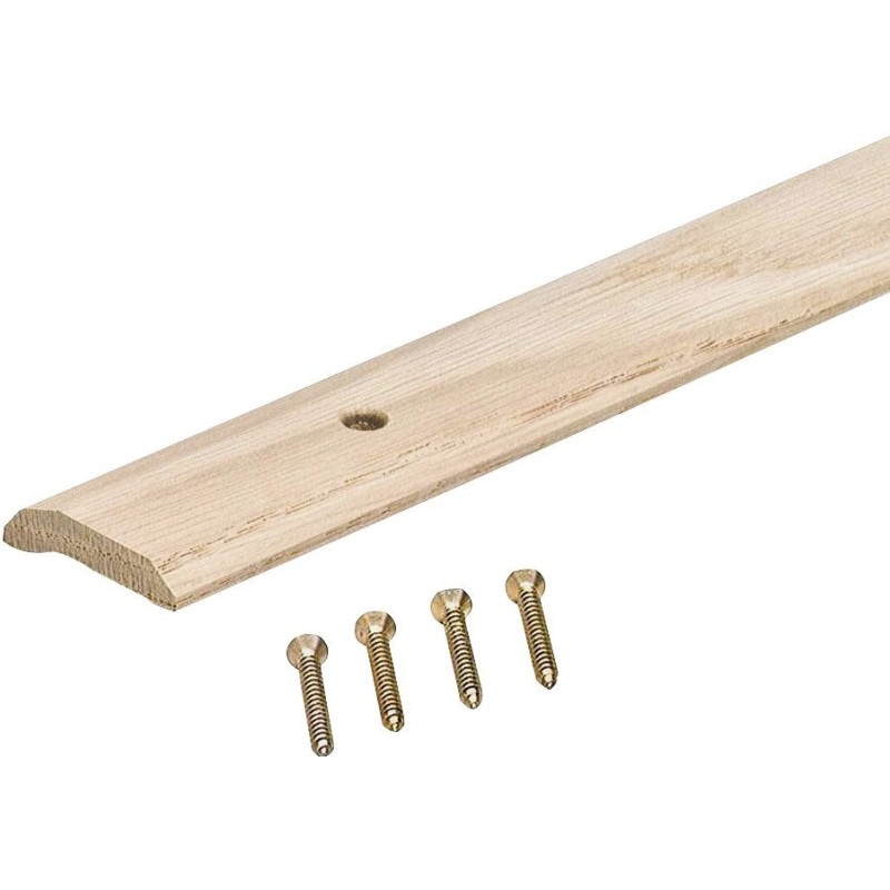 M-D 85365 Carpet Trim, 72.19 in L, 1.44 in W, Hardwood, Unfinished