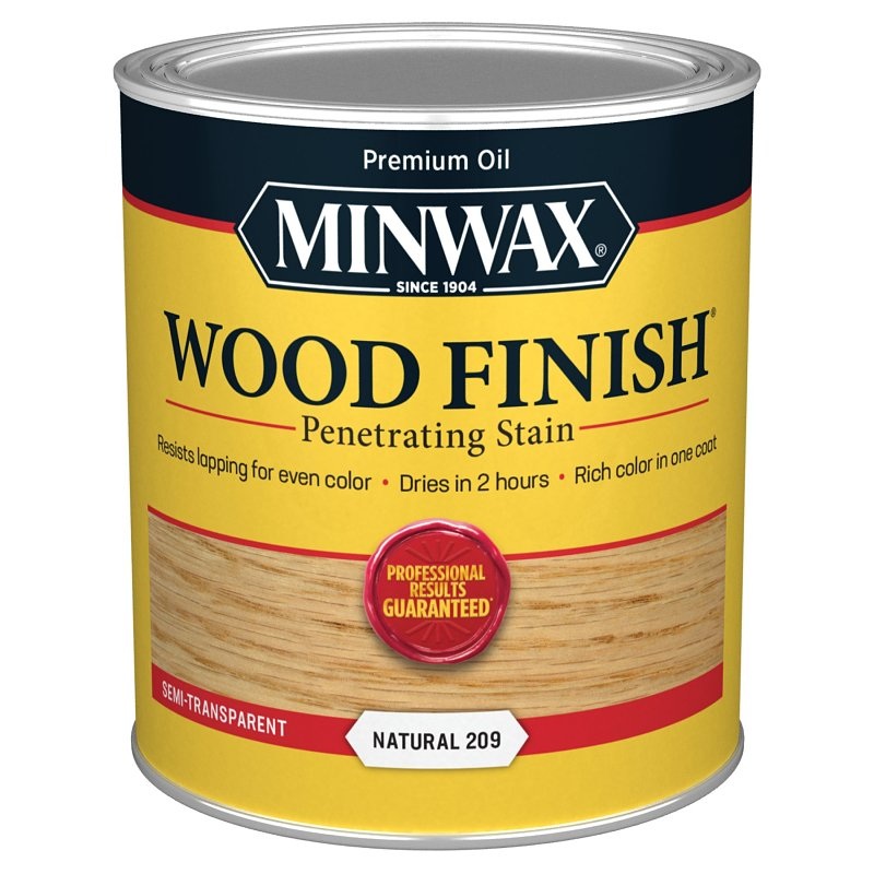 Minwax 70000444 Wood Stain, Natural, Liquid, 1 qt, Can