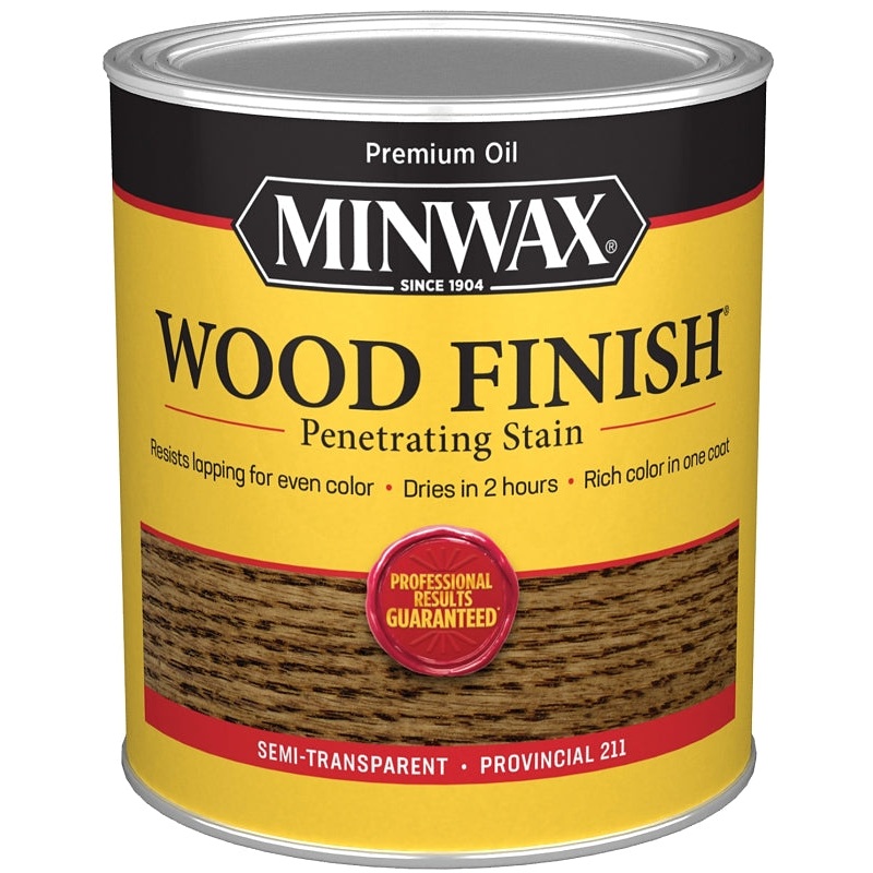 Minwax 70002444 Wood Stain, Provincial, Liquid, 1 qt, Can