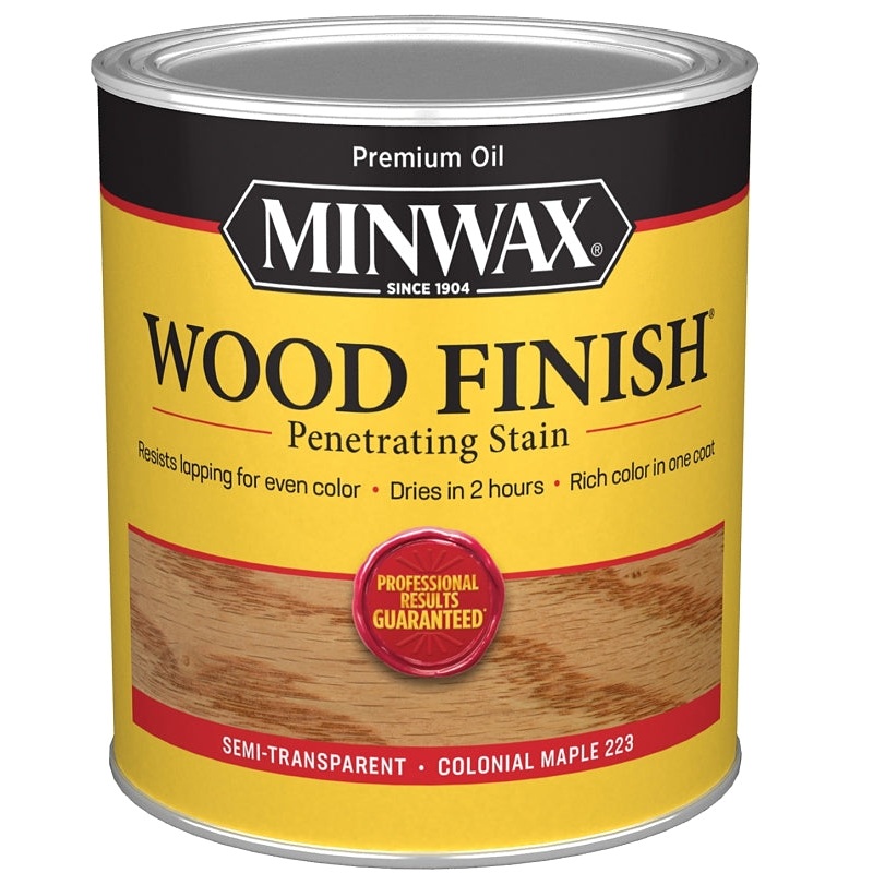 Minwax 70005444 Wood Stain, Colonial Maple, Liquid, 1 qt, Can