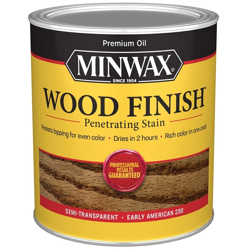 Minwax 70008444 Wood Stain, Early American, Liquid, 1 qt, Can
