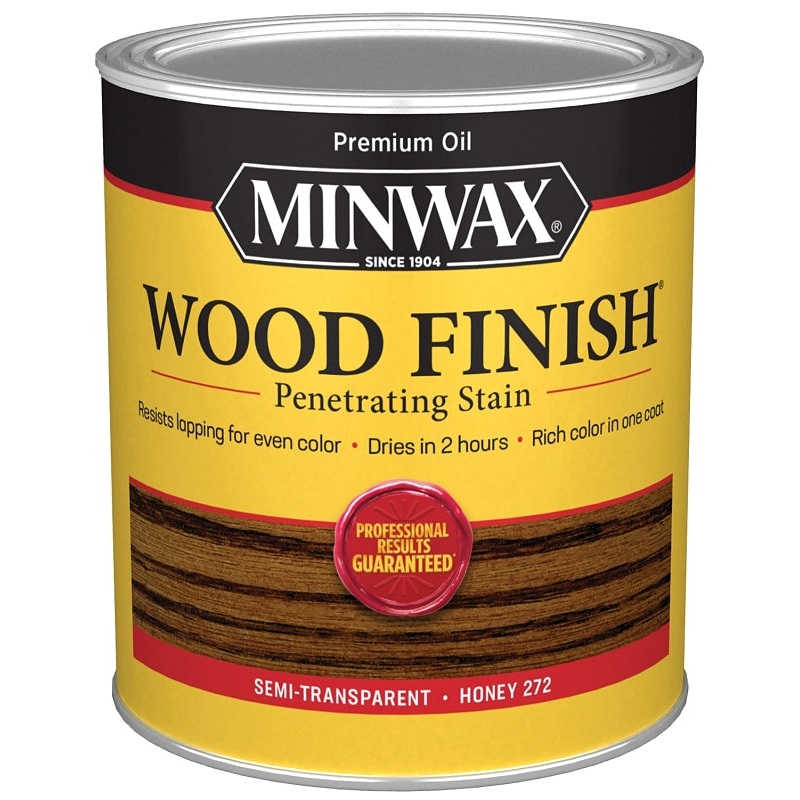 Minwax 700494444 Wood Stain, Honey, Liquid, 1 qt, Can