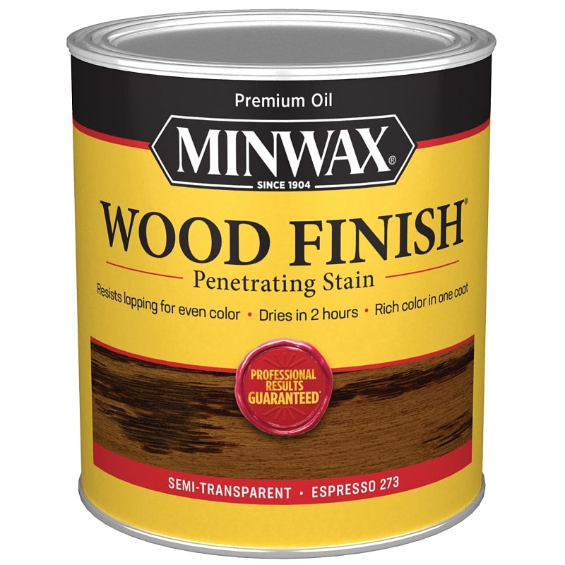 Minwax 700504444 Wood Stain, Espresso, Liquid, 1 qt, Can
