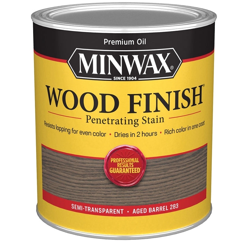 Minwax 701054444 Wood Stain, Aged Barrel, Liquid, 1 qt