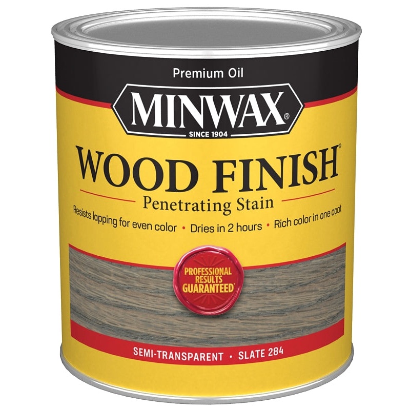 Minwax 701064444 Wood Stain, Slate, Liquid, 1 qt
