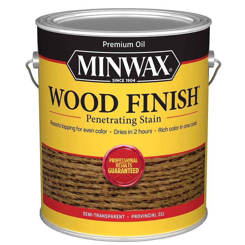 Minwax 71002000 Wood Stain, Oil Base, Provincial, Liquid, 1 gal, Can, Pack of 2
