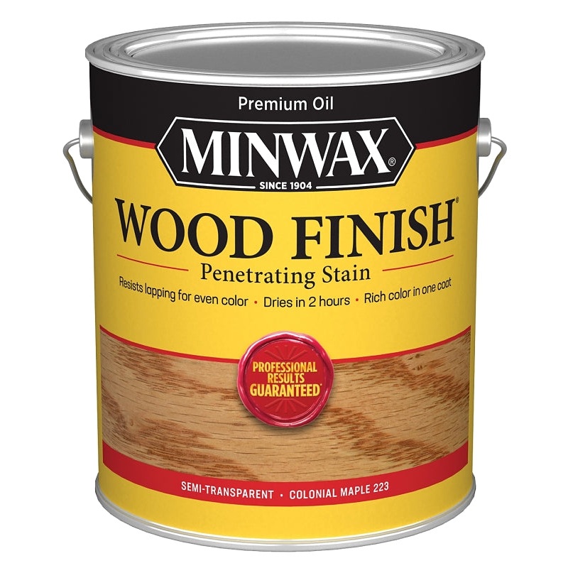 Minwax 71005000 Wood Stain, Oil Base, Colonial Maple, Liquid, 1 gal, Can, Pack of 2