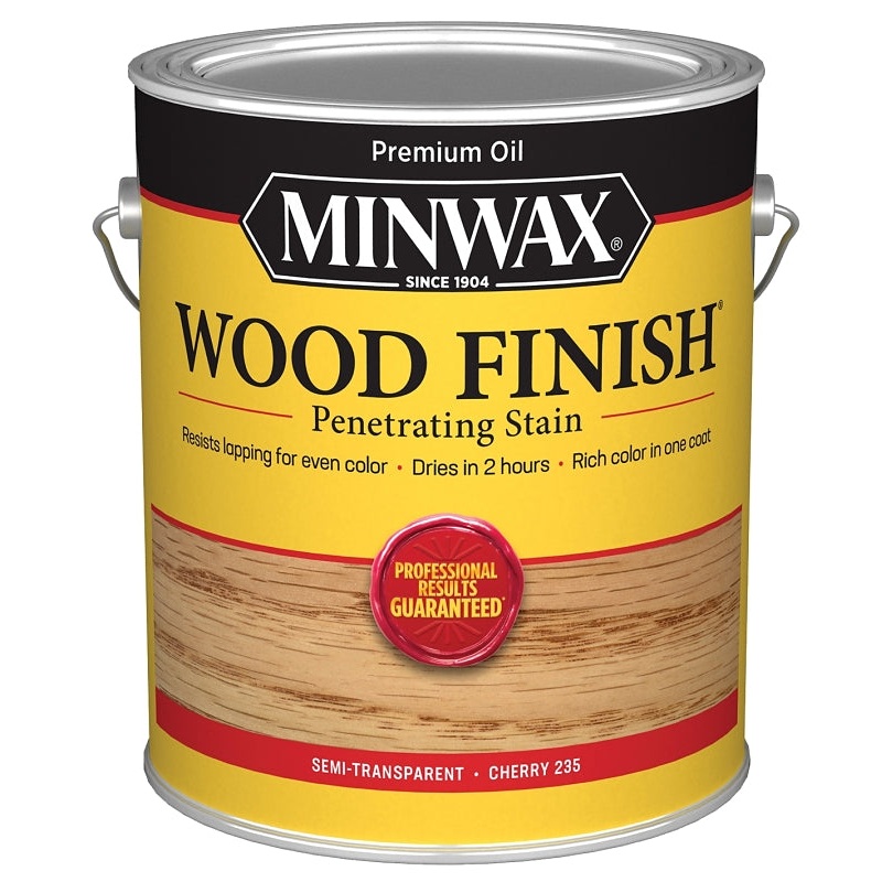 Minwax 71009000 Wood Stain, Oil Base, Cherry, Liquid, 1 gal, Can, Pack of 2