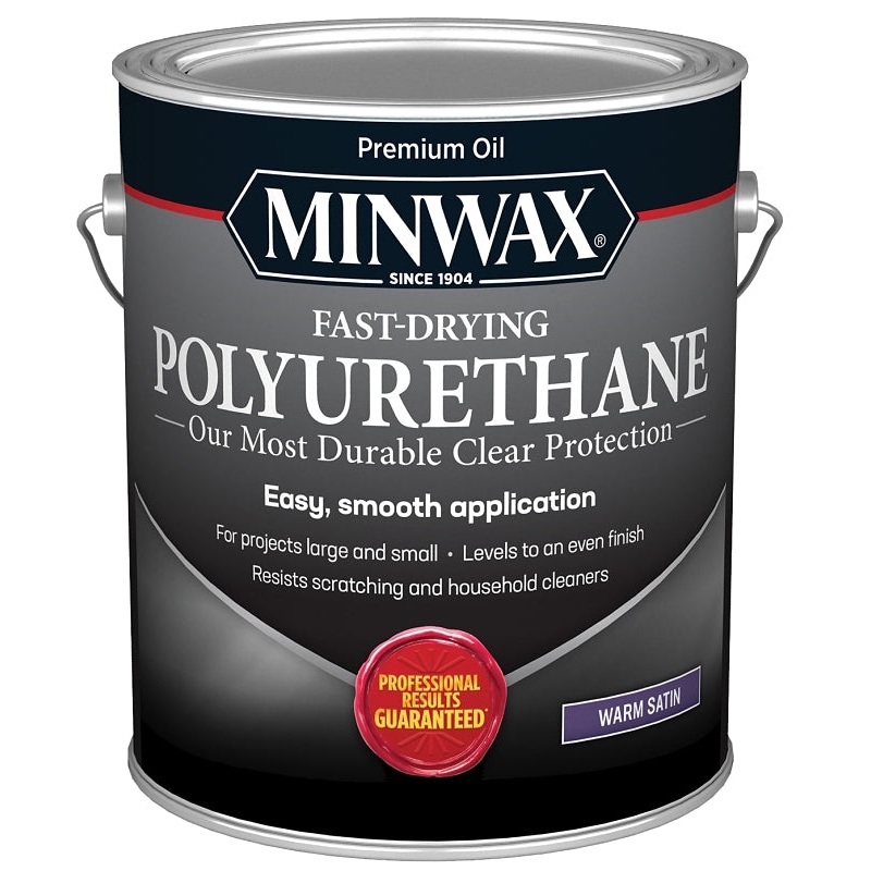 Minwax 71028000 Polyurethane, Satin, Liquid, Clear, 1 gal, Can, Pack of 2