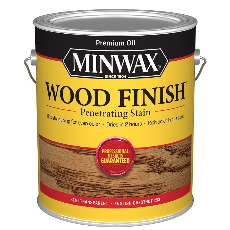 Minwax 710440000 Wood Stain, Oil Base, English Chestnut, Liquid, 1 gal, Can, Pack of 2