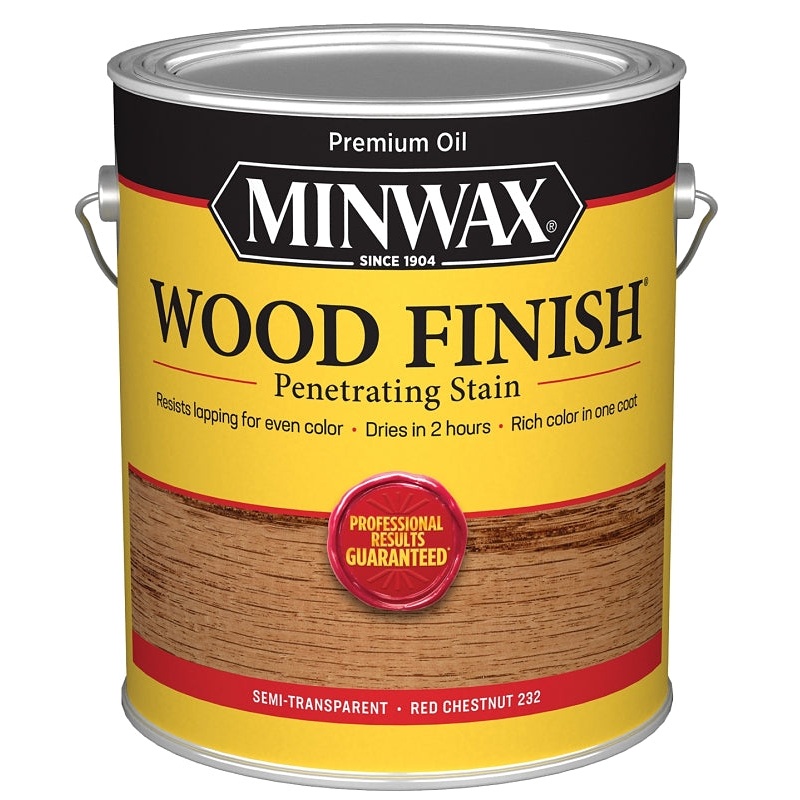 Minwax 710460000 Wood Stain, Oil Base, Red Chestnut, Liquid, 1 gal, Pack of 2