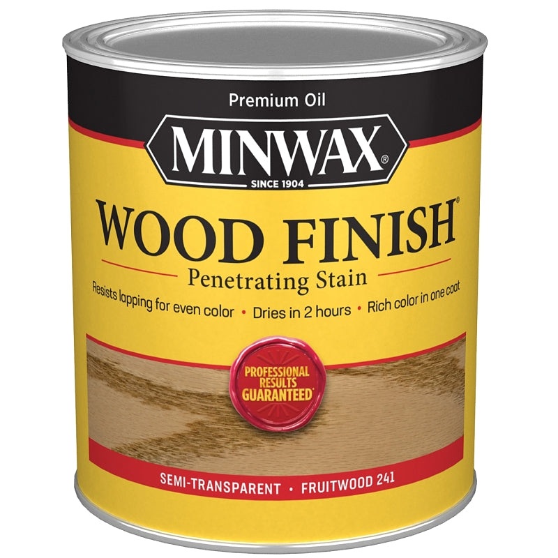Minwax Wood Finish 70010444 Wood Stain, Fruitwood, Liquid, 1 qt, Can