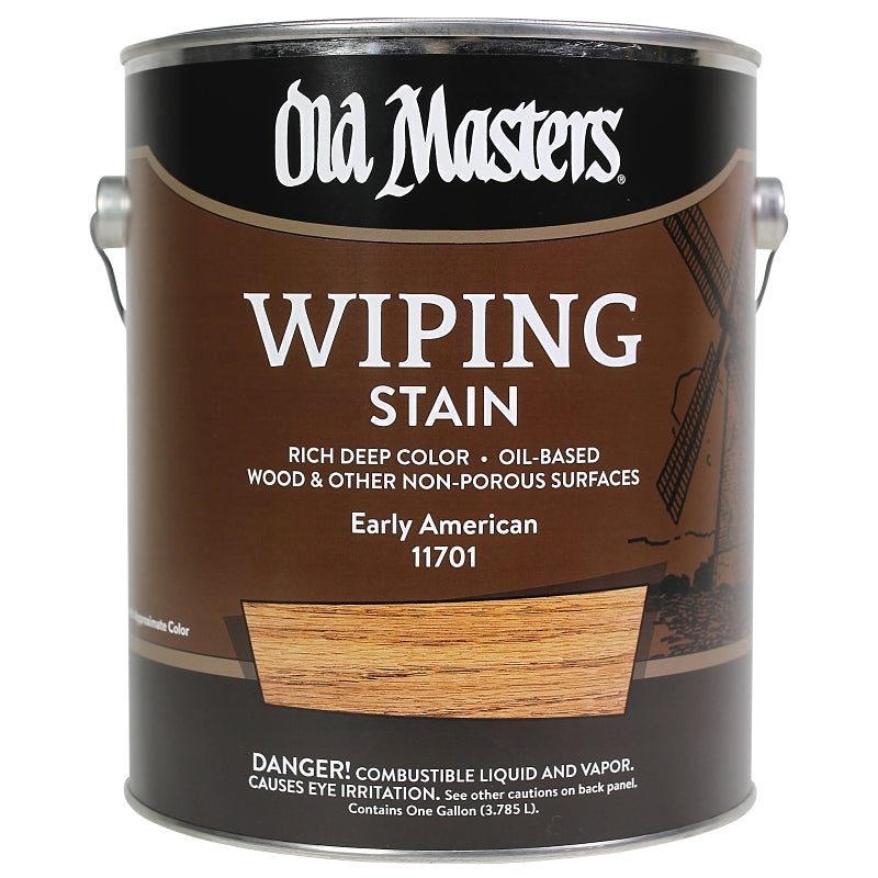 Old Masters 11701 Wiping Stain, Early American, Liquid, 1 gal, Can, Pack of 2