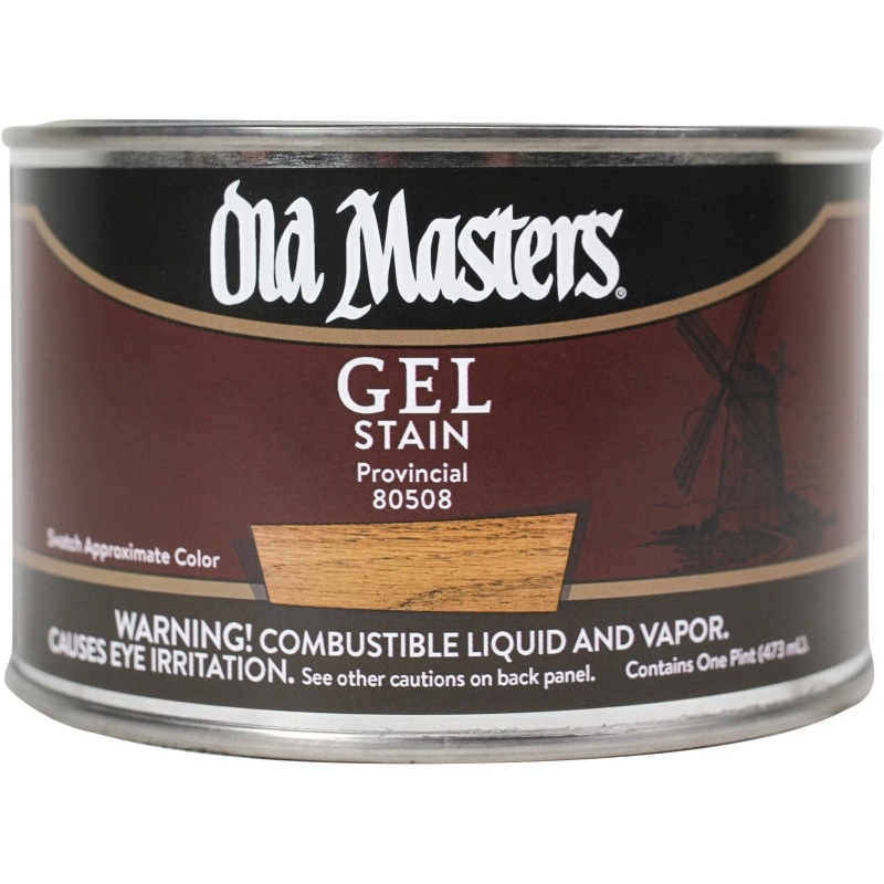 Old Masters 80508 Gel Stain, Provincial, Liquid, 1 pt, Can