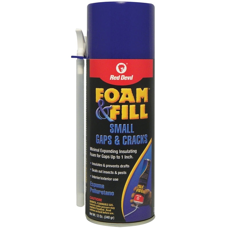Red Devil 0913 Minimal Expanding Foam Sealant, Champagne, 12 oz Aerosol Can