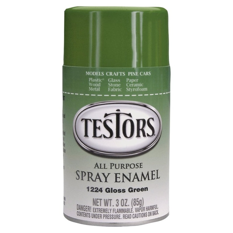 Testors 1224T Craft Spray Paint, Gloss, Green, 3 oz