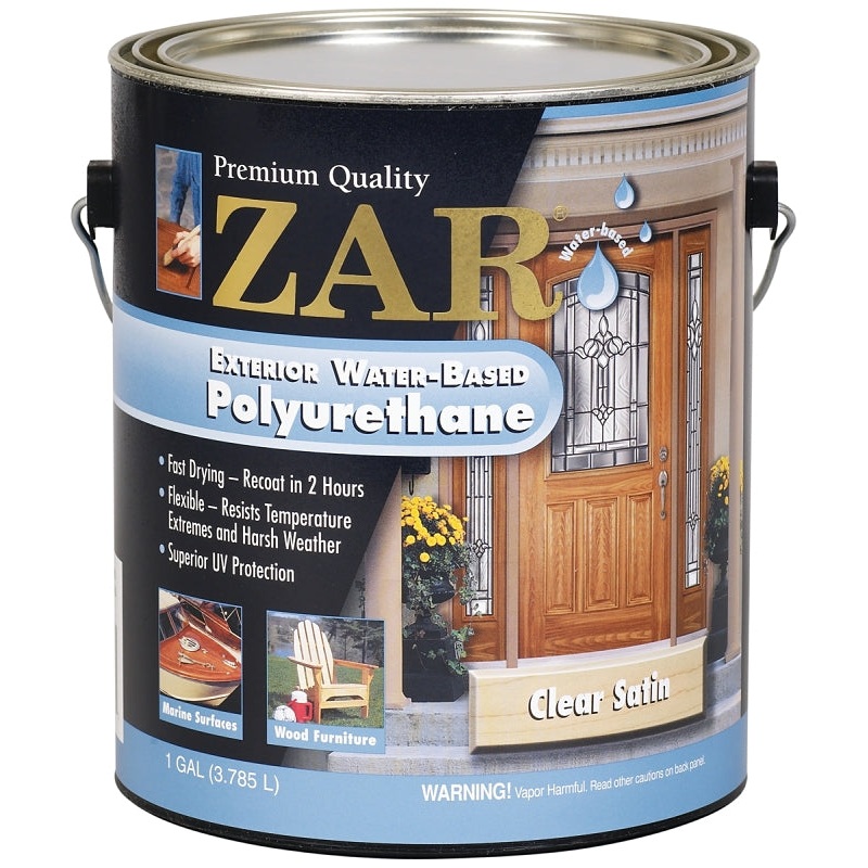 ZAR 32713 Polyurethane, Liquid, Amber, 1 gal, Can, Pack of 2