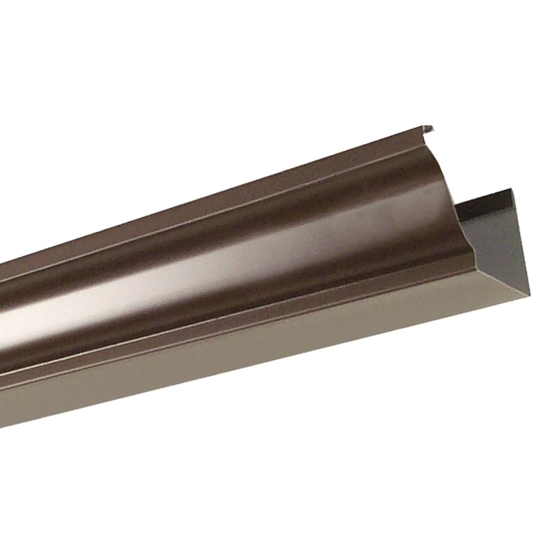 Amerimax 2400619120 Gutter, 10 ft L, 5 in W, 0.185 Thick Material, Aluminum, Brown, Pack of 10