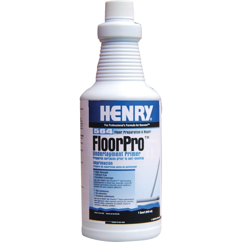 Henry FloorPro 12166 Underlayment Primer, 1 qt Bottle, Light Pink, Liquid, 400 to 500 sq-ft Coverage Area, Pack of 2