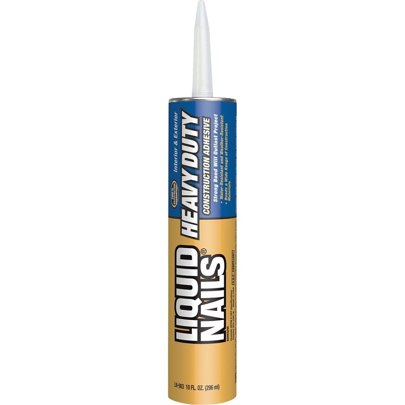 Liquid Nails LN-903-10 oz Construction Adhesive, Tan, 10 oz, Cartridge, Pack of 24