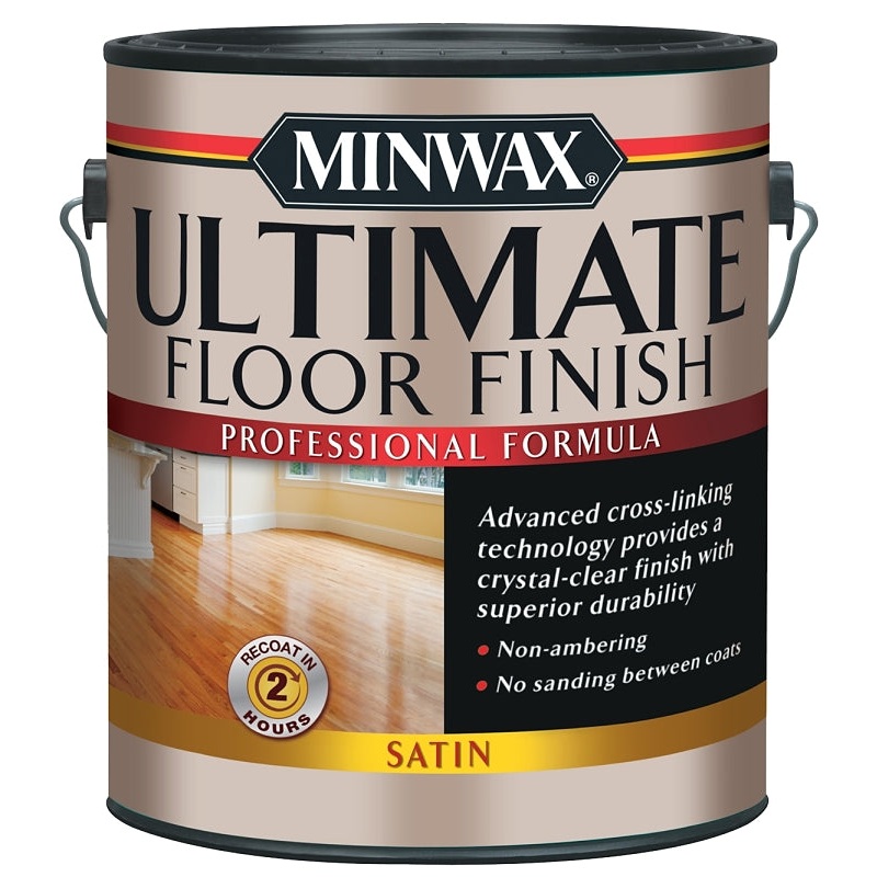 Minwax 131030000 Ultimate Floor Finish Paint, Liquid, Crystal Clear, 1 gal, Can, Pack of 2