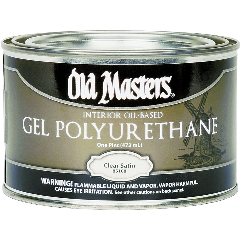 Old Masters 85108 Polyurethane, Gloss, Liquid, Clear, 1 pt, Can