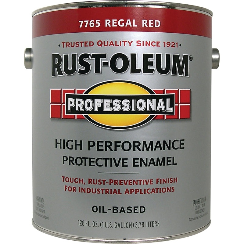 Professional 7765402 Enamel Paint, Oil, Gloss, Regal Red, 1 gal, Can, 230 to 390 sq-ft/gal Coverage Area