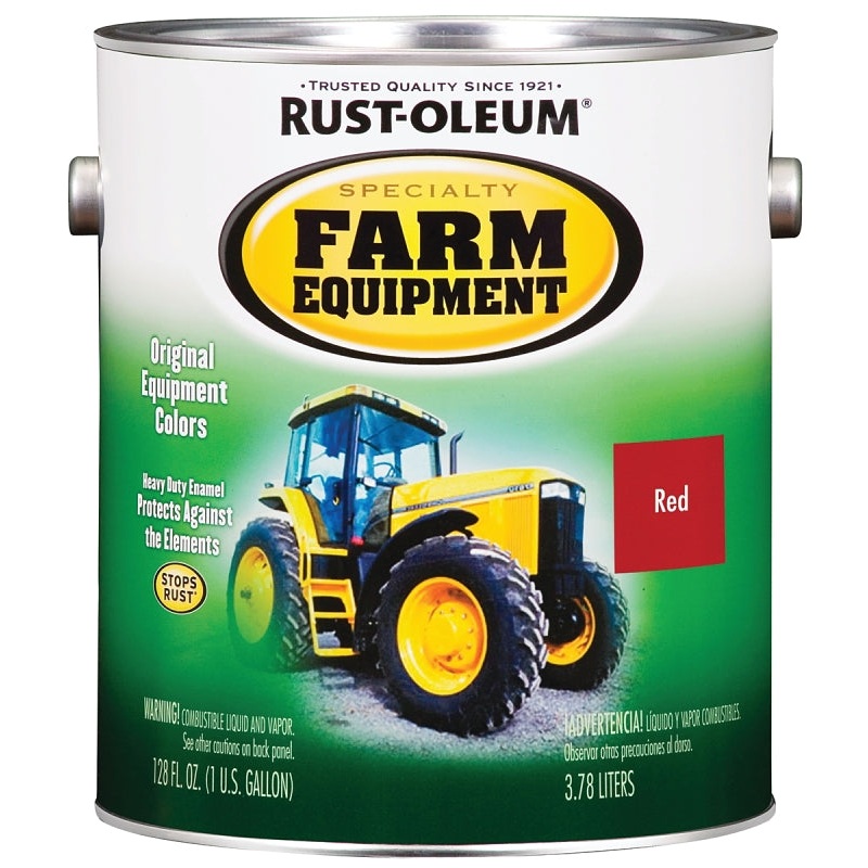 RUST-OLEUM SPECIALTY 7466402 Farm Equipment Enamel, International Red, 1 gal Can