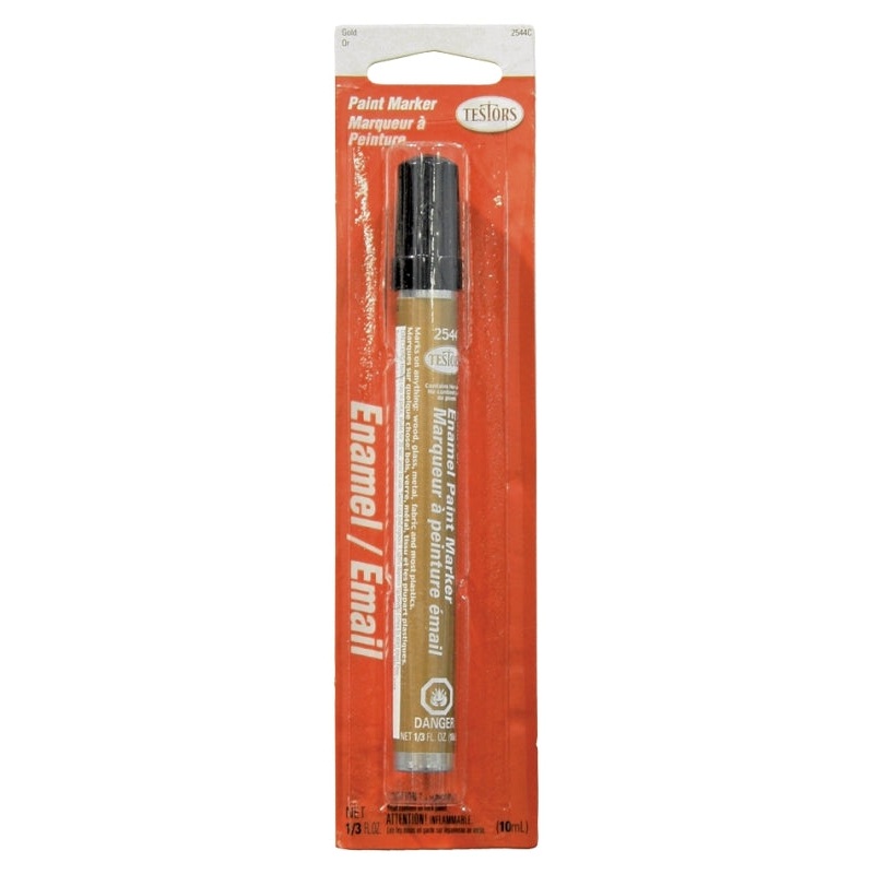 Testors 2544C Enamel Marker, Gold, 0.33 fl-oz