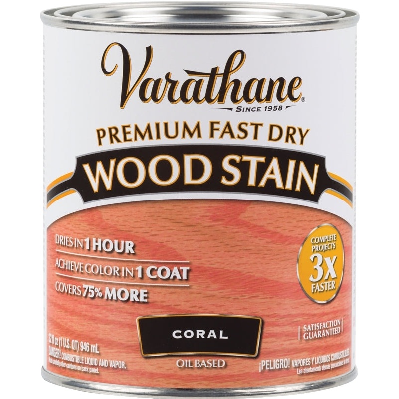 Varathane 307413 Wood Stain, Coral, Liquid, Can