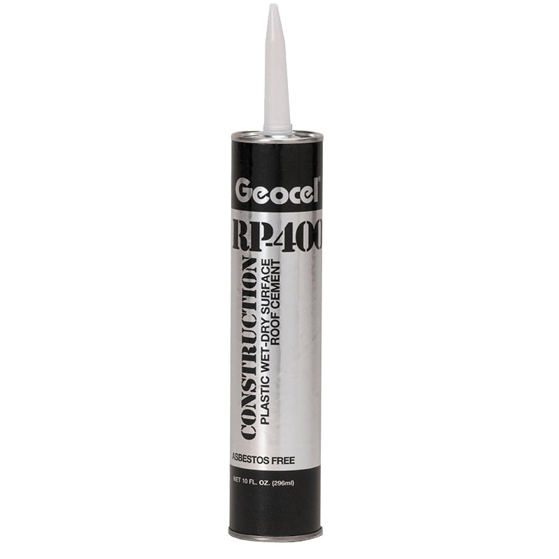 Geocel RP-400 Series GC01103 Roof Cement, Black, Liquid, 10 fl-oz Cartridge