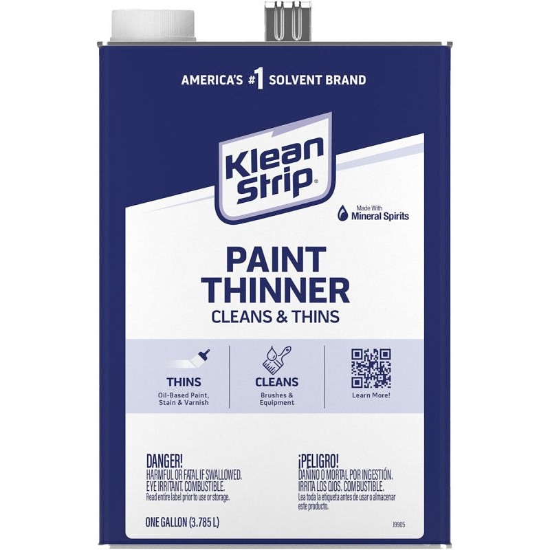 Klean Strip GKPT94002P Paint Thinner, Water White, 1 gal, Can, Pack of 4