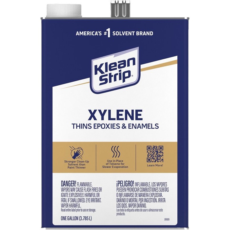 Klean Strip GXY24 Xylene Thinner, Liquid, Pungent Aromatic, Sweet, 1 gal, Can, Pack of 4