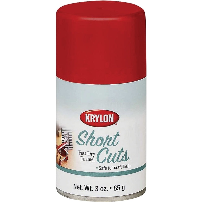Krylon KSCS033 Craft Spray Paint, High-Gloss, Red Pepper, 3 oz, Can, Pack of 6