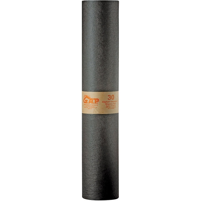 Orgill 30RF Roofing Felt, 72 ft L, 3 ft W, Pack of 30