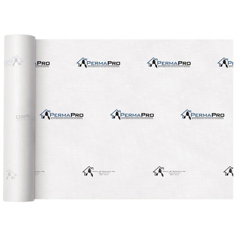 PermaPro 509100 PRO House Wrap, 12 to 15, 100 ft L, 9 ft W, Polypropylene