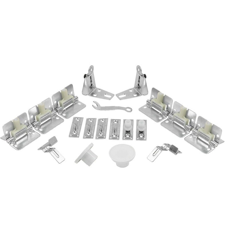 Renin BF1700-09600-BW Hardware Track Set, 96 in L Track, Steel, For: 3/4 to 1-3/4 in THK Bifold Door