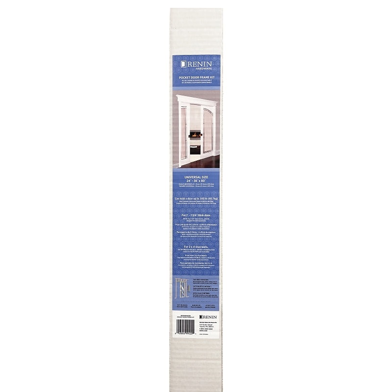 Renin PD3068MKDBB Pocket Door Frame Kit, 36 in W, 80 in H, Commercial Grade