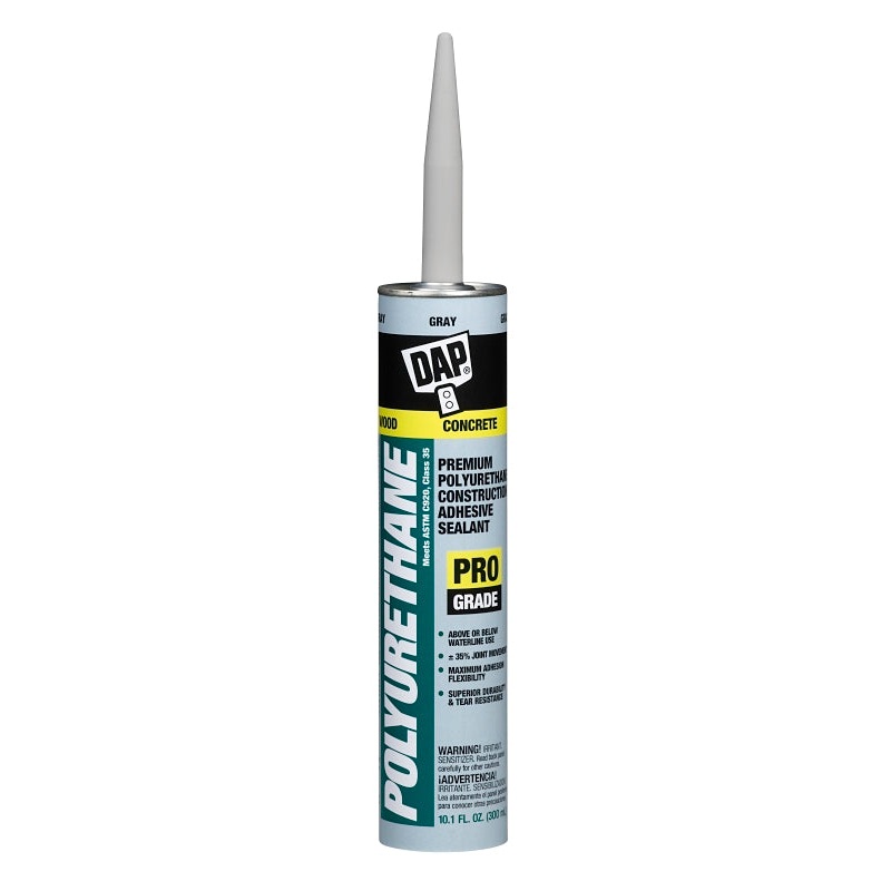 DAP 18814 Adhesive Sealant, Gray, 10.1 oz Cartridge