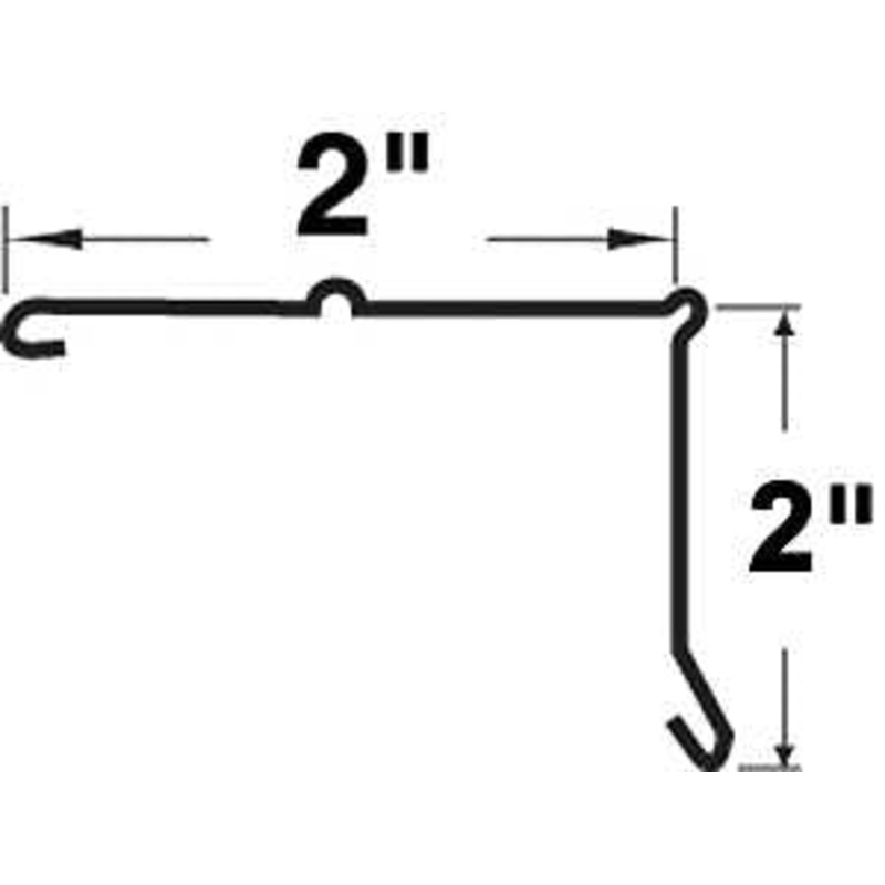 EDGE DRIP BRWN STEEL 2INX10FT, Pack of 25