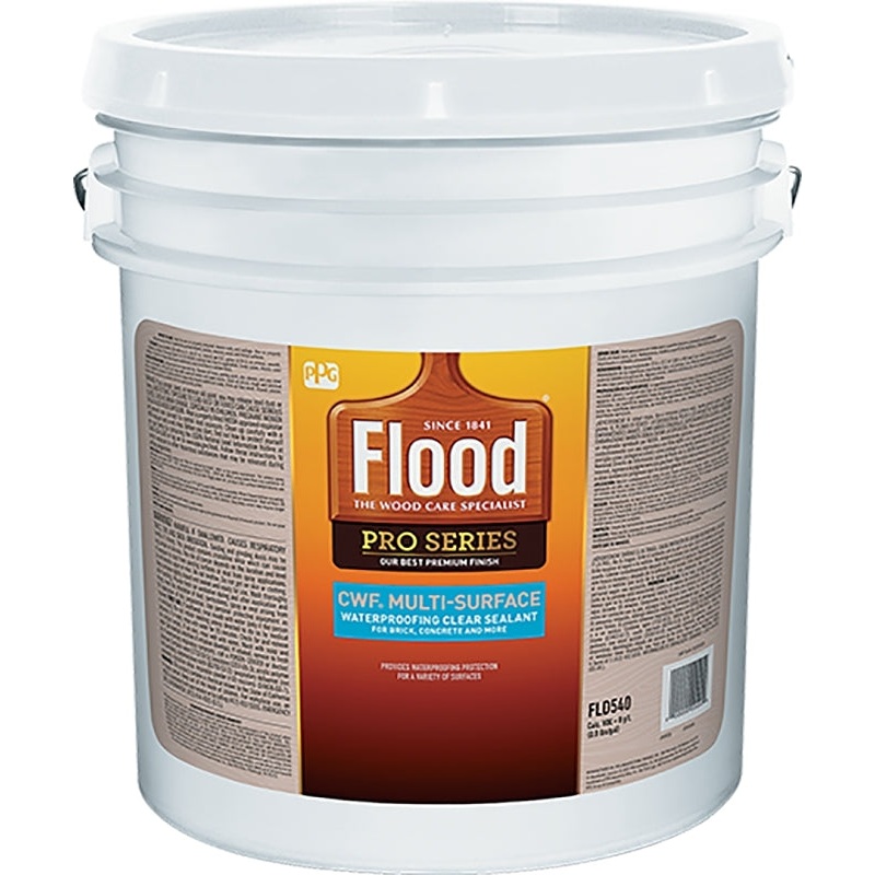 Flood CWF Multi-Surface FLD540XI-05 Waterproof Sealant, Liquid, Clear, 5 gal