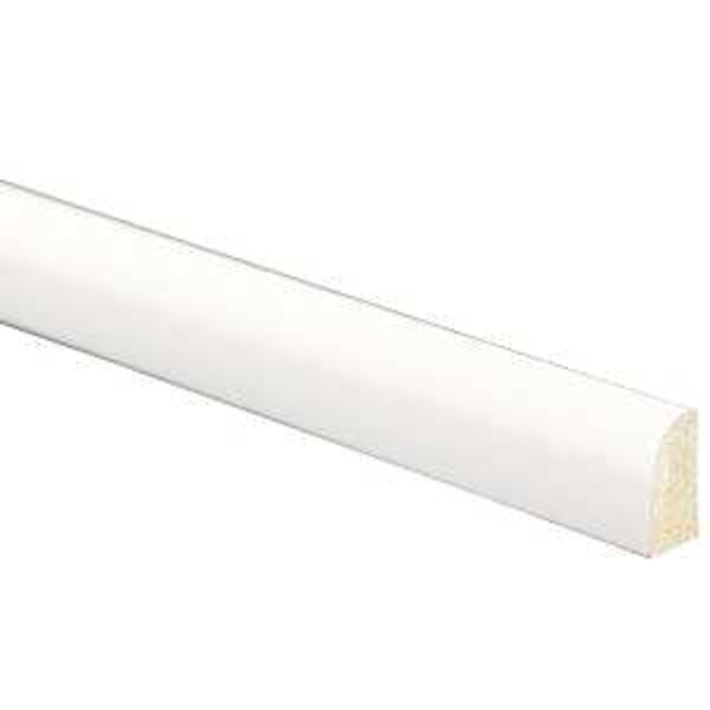 Inteplast Group 109 61090800032 Base Moulding, 8 ft L, 9/16 in W, 1/4 in Thick, Shoe Profile, Polystyrene, Pack of 35