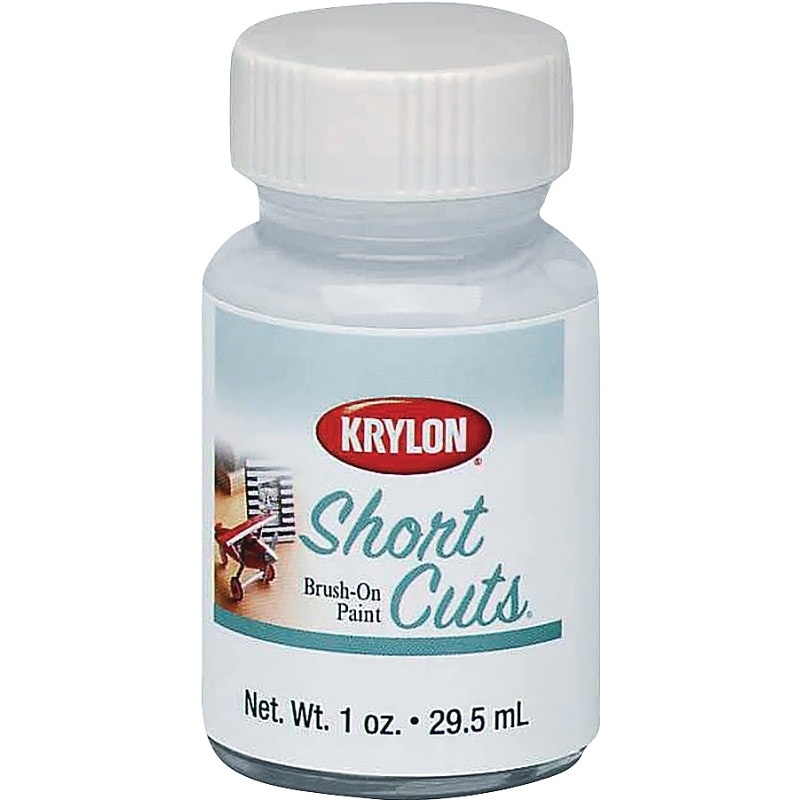 Krylon KSCB025 Craft Enamel Paint, High-Gloss, White, 1 oz, Bottle, Pack of 6